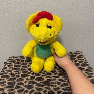 Vintage Barney & Friends BJ 12” Plush Animal Yellow Collectible Unisex